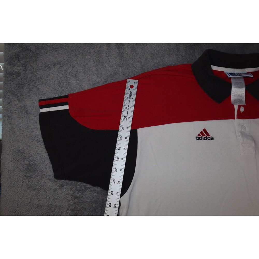 VTG 90s Buccaneers Adidas NFL Pro Line Authentic Men's SZ XL Short Sleeve Polo - Picture 11 of 16